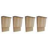 Vleermuizenkasten 4 St 22X12X34 Cm Hout