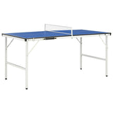 Inklapbare tafeltennistafel 152 × 76 × 66 cm met net – blauw