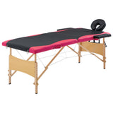 Inklapbare massagetafel met 2 zones