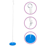 Schotelschommel 200 cm blauw-crème