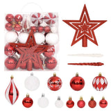 64-Delige Kerstballenset En Wit