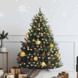 120-Delige Kerstballenset Met Piek En 300 Led's