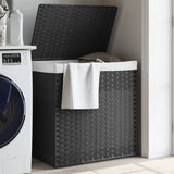 Wasmand Met 2 Vakken 53X35X57 Cm Poly Rattan