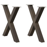 X-vormige tafelpoten Staal