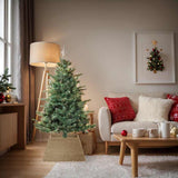 Kerstboomkraag Vierkant Bruin Zeegras