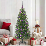 120-Delige Kerstballenset Met Piek En 300 Led's