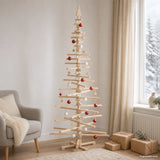 Houten Kerstboom Kotka 240 Cm Massief Grenenhout Natuurlijk