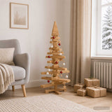 Houten Kerstboom Kotka 90 Cm Massief Grenenhout