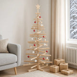 Houten Kerstboom Kotka 150 Cm Massief Grenenhout Natuurlijk