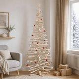 Houten Kerstboom Kotka 240 Cm Massief Grenenhout Natuurlijk