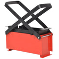 Brikettenpers Voor Papier 34X14X14 Cm Staal Zwart En Rood