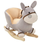 Hobbeldier Met Rugleuning 60X32X50 Cm Pluche Bruin