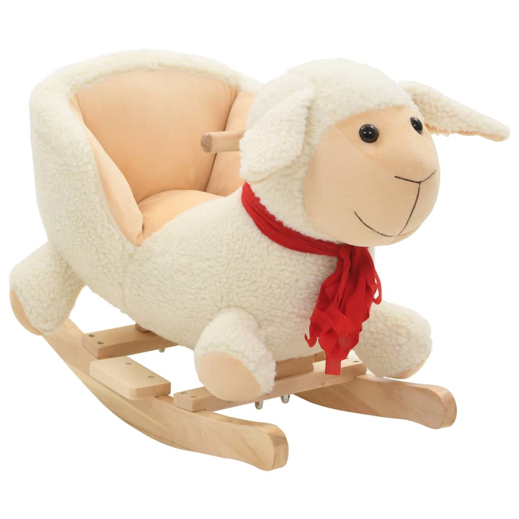 Hobbeldier Met Rugleuning 60X32X50 Cm Pluche Bruin