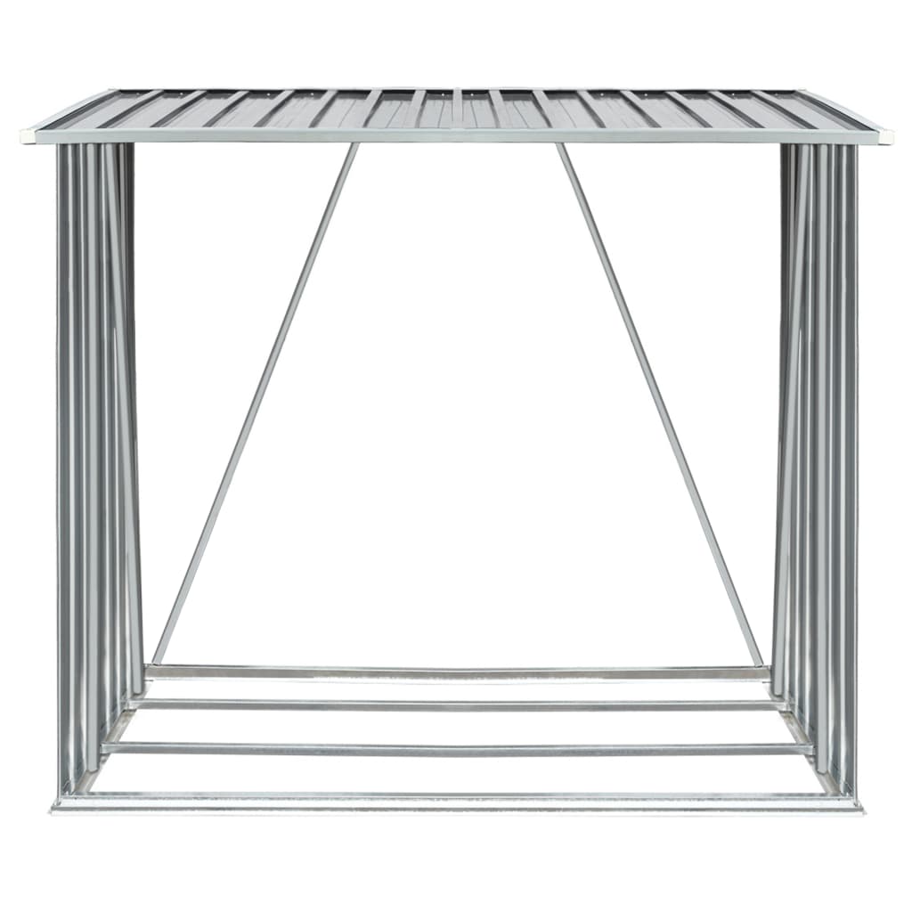 Haardhoutschuur 163X83X154 Cm Gegalvaniseerd Staal