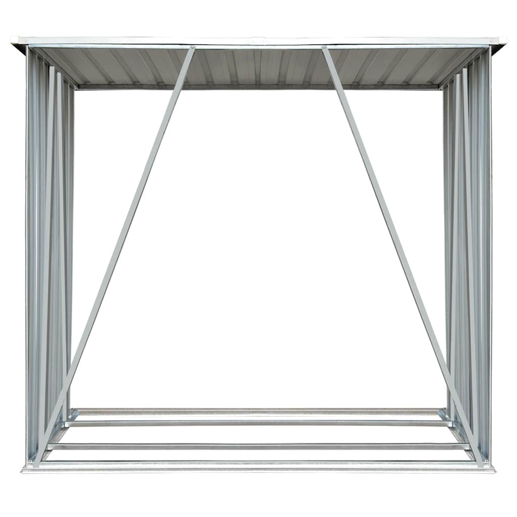 Haardhoutschuur 163X83X154 Cm Gegalvaniseerd Staal