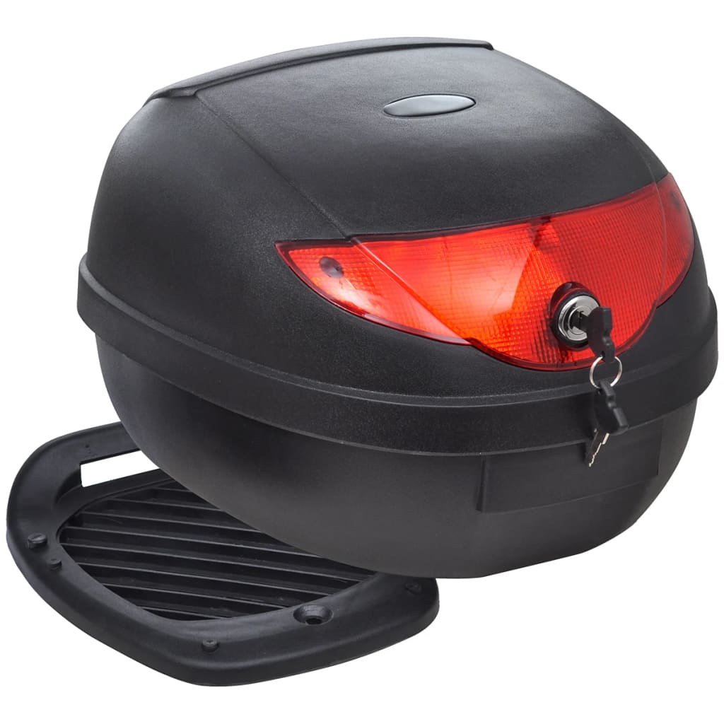 Topkoffer 36 liter weekendrit met zwarte motorkoffer