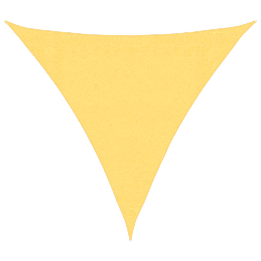 Zonnescherm Hdpe Driehoekig 3,6X3,6X3,6 M Beige