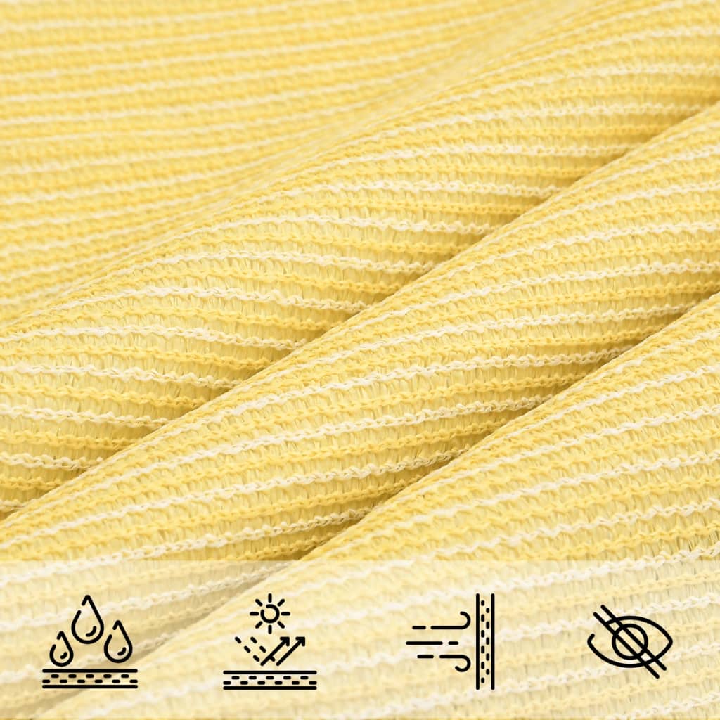 Zonnescherm Hdpe Driehoekig 3,6X3,6X3,6 M Beige