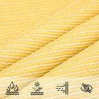 Zonnescherm Hdpe Driehoekig 3,6X3,6X3,6 M Beige