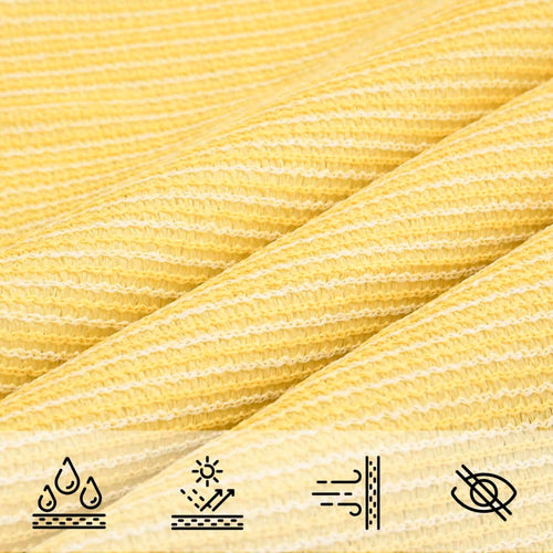Zonnescherm Hdpe Driehoekig 3,6X3,6X3,6 M Beige