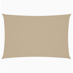 Zonnescherm Rechthoekig Oxford Stof Beige