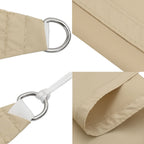 Zonnescherm Rechthoekig Oxford Stof Beige