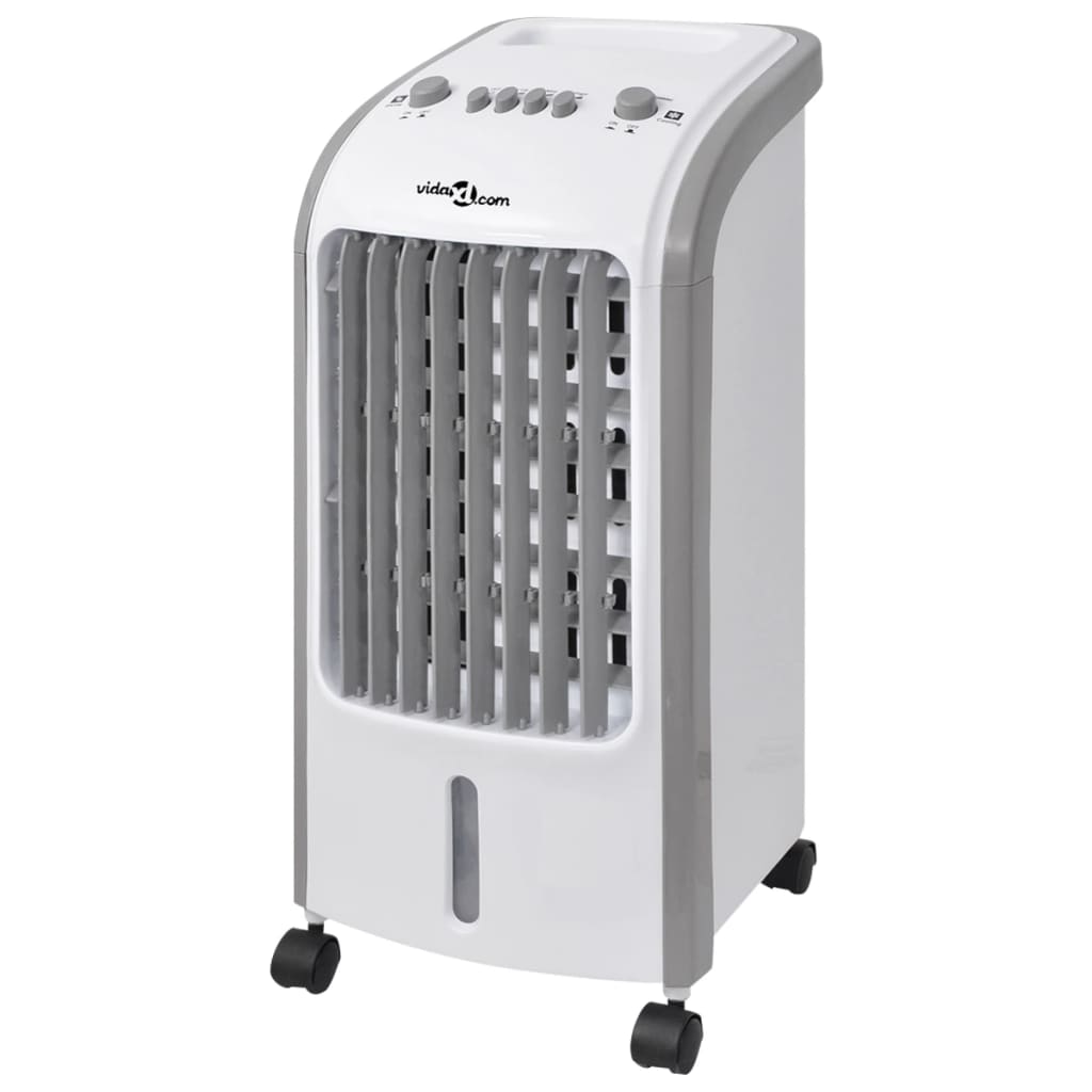 Luchtkoeler Draagbaar 80 W 4 L 25X26X56 Cm Grijs En Wit