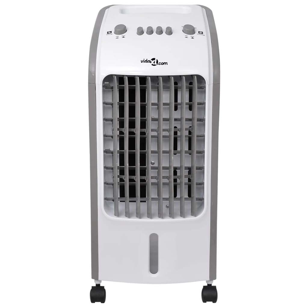Luchtkoeler Draagbaar 80 W 4 L 25X26X56 Cm Grijs En Wit