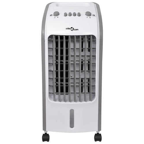Luchtkoeler Draagbaar 80 W 4 L 25X26X56 Cm Grijs En Wit