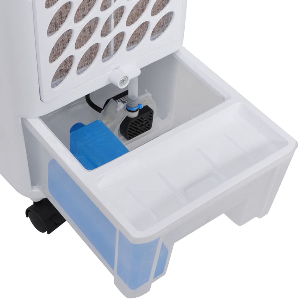 Luchtkoeler Draagbaar 80 W 4 L 25X26X56 Cm Grijs En Wit