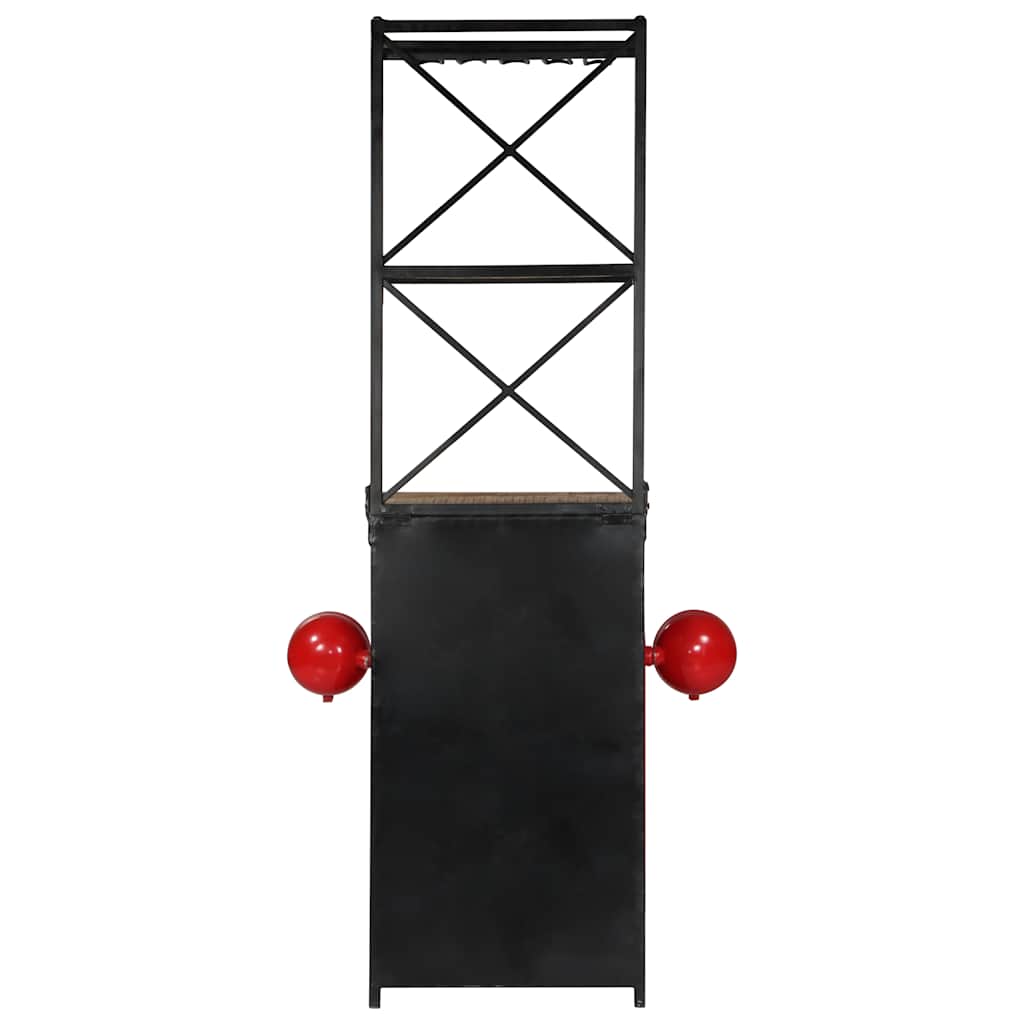 Wijnkast Tractor 49X31X172 Cm Massief Mangohout