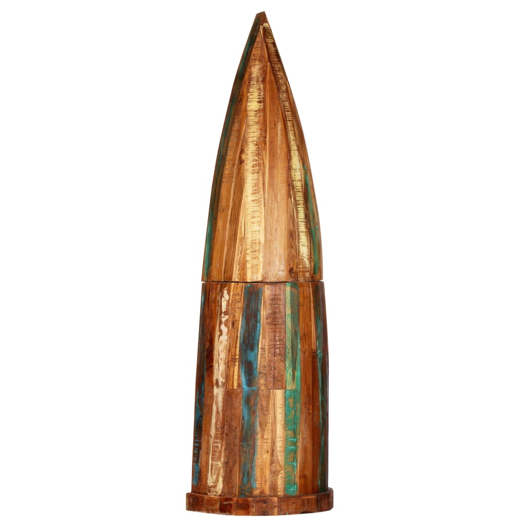 Wijnrek 50X40X180 Cm Massief Gerecycled Hout