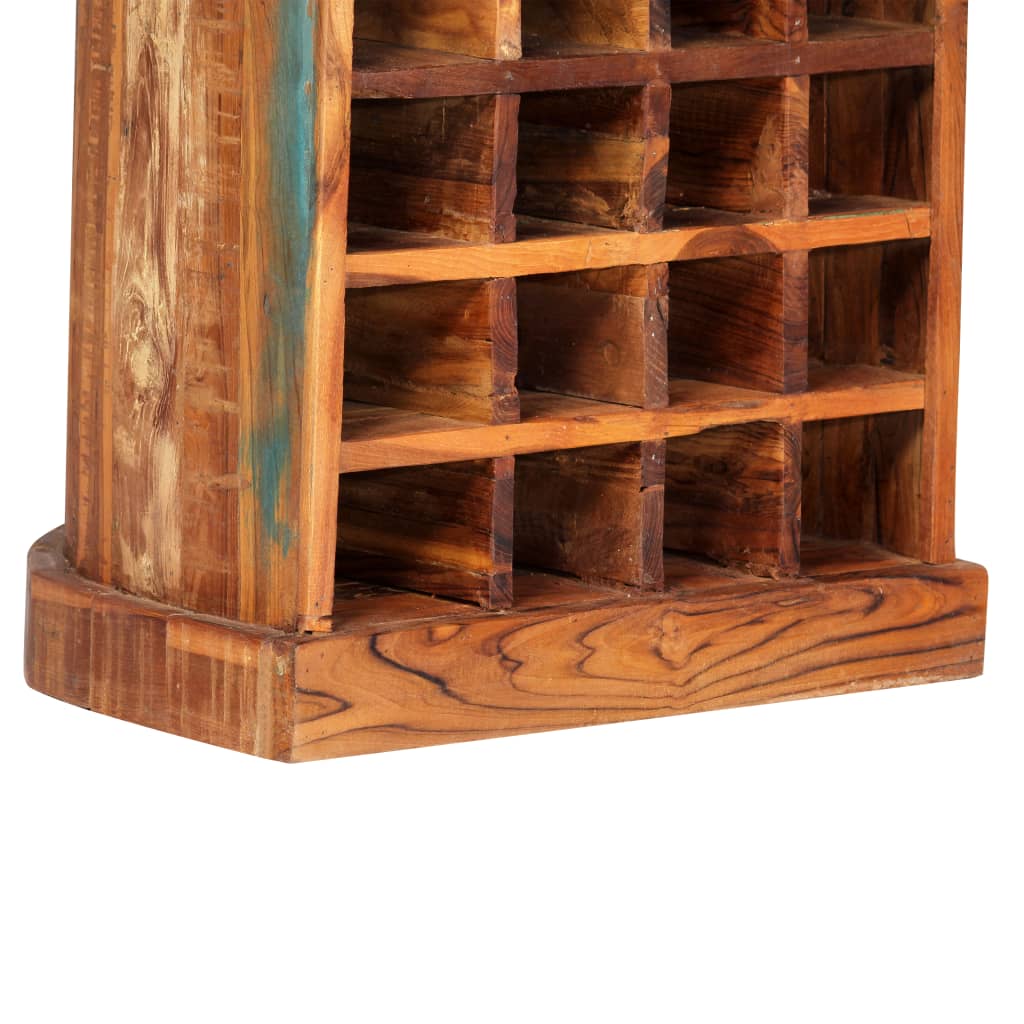 Wijnrek 50X40X180 Cm Massief Gerecycled Hout