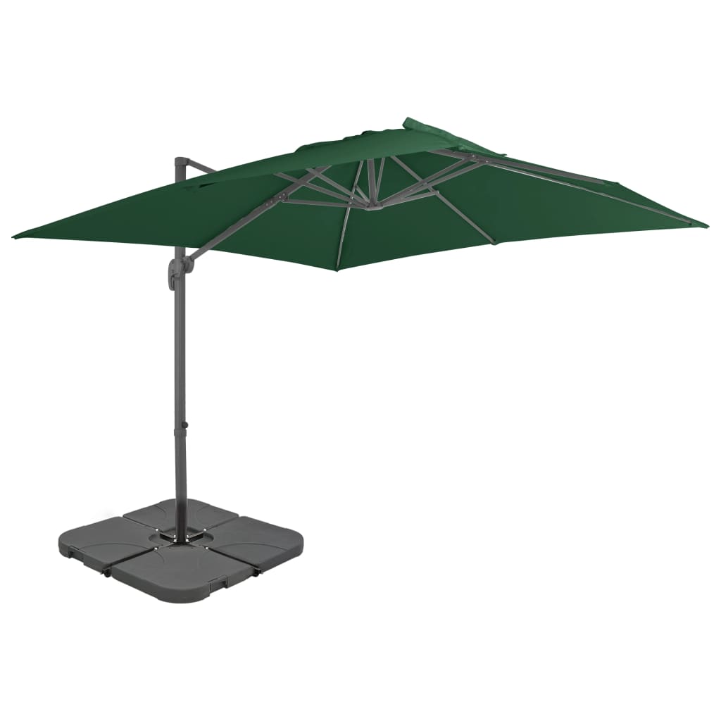 Parasol Met Draagbare Voet Kleurig