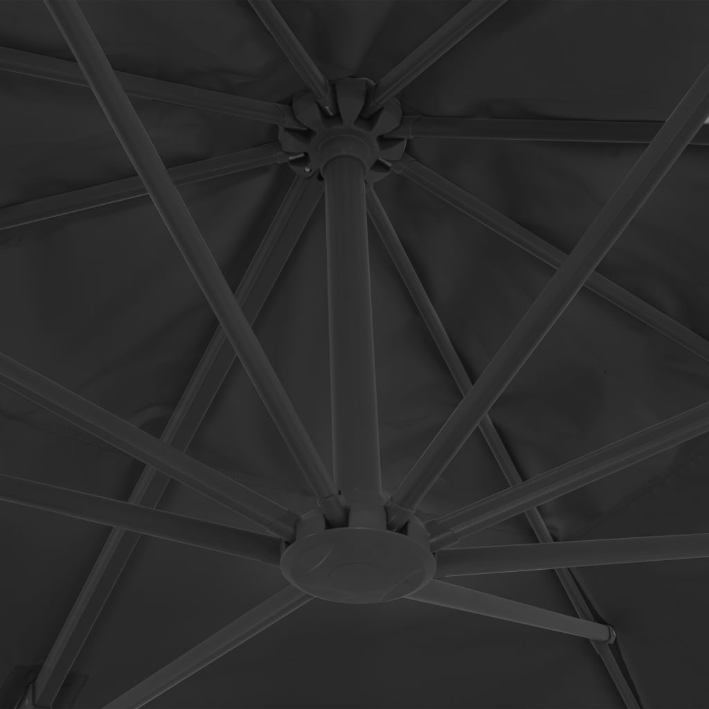 Parasol Met Draagbare Voet Kleurig