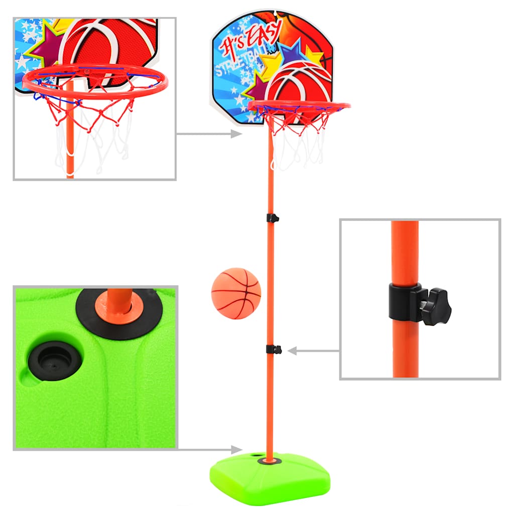 Kinderbasketbalring- En Balset