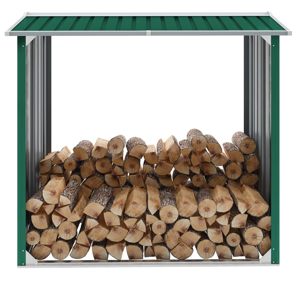 Haardhoutschuur 172X91X154 Cm Gegalvaniseerd Staal