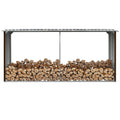 Haardhoutschuur 330X92X153 Cm Gegalvaniseerd Staal