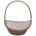 Houtmand Met Handvat 57X46,5X52 Cm Wilgenhout Bruin