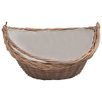 Houtmand Met Handvat 57X46,5X52 Cm Wilgenhout Bruin