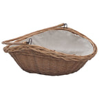Houtmand Met Handvat 57X46,5X52 Cm Wilgenhout Bruin