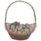 Houtmand Met Handvat 57X46,5X52 Cm Wilgenhout Bruin