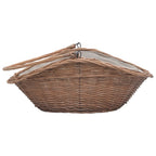 Houtmand Met Handvat 60X44X55 Cm Natuurlijk Wilgenhout