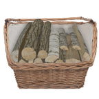 Houtmand Met Handvat 61,5X46,5X58 Cm Wilgenhout Bruin