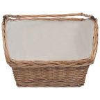 Houtmand Met Handvat 61,5X46,5X58 Cm Wilgenhout Bruin