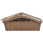 Houtmand Met Handvat 61,5X46,5X58 Cm Wilgenhout Bruin