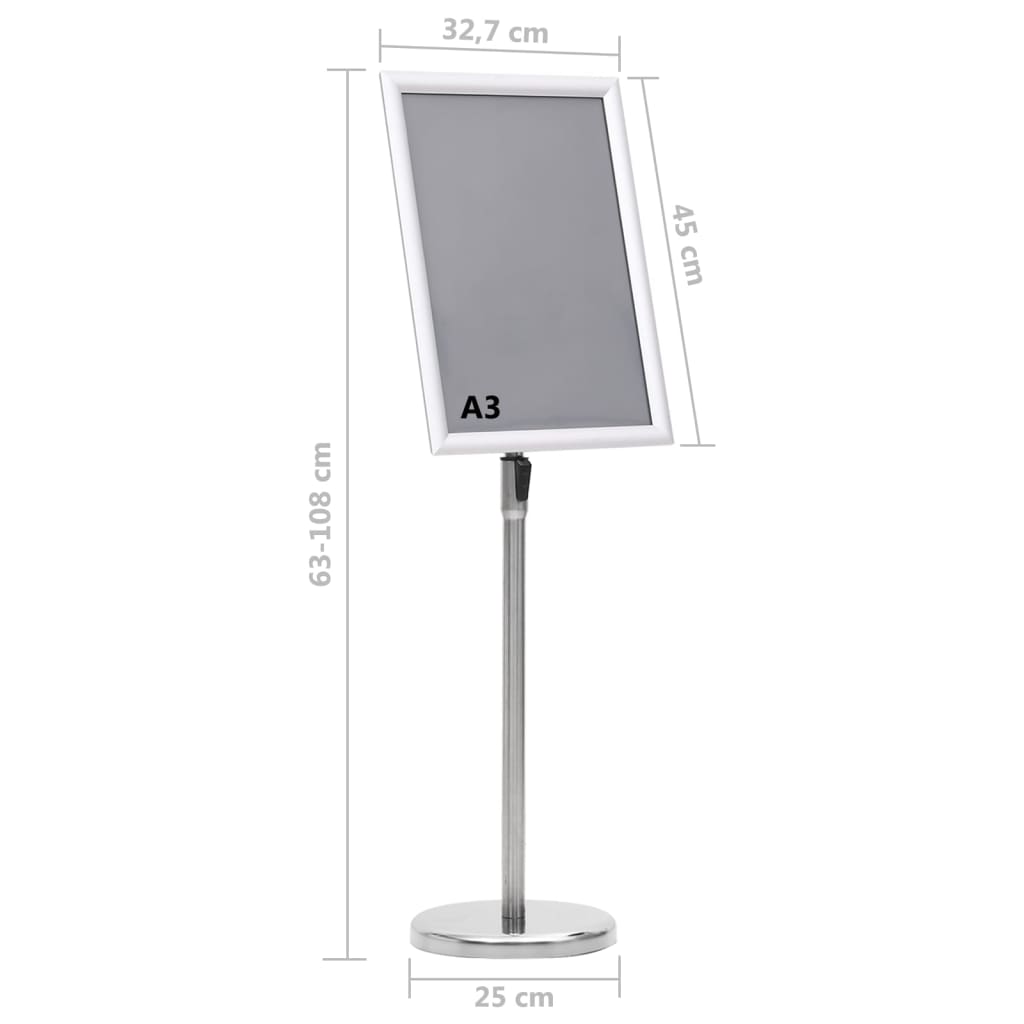 Posterstandaard Aluminiumlegering Kleurig