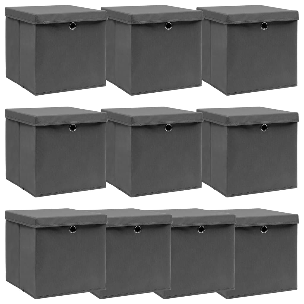 Opbergboxen Met Deksel 32X32X32 Cm Stof Roze