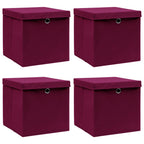 Opbergboxen Met Deksel 32X32X32 Cm Stof Roze