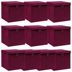 Opbergboxen Met Deksel 32X32X32 Cm Stof Roze